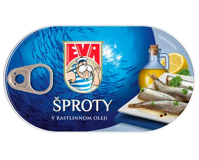 EVA Šproty v rastlinnom oleji