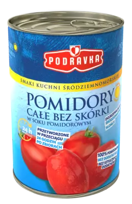 Pomidory całe bez skórki