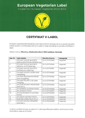 EU VEGAN ŽITO D.O.O.
