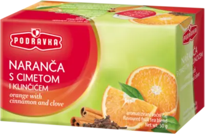 Orange with cinnamon and cloves