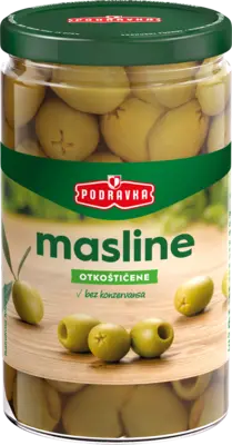 Green olives without kernels