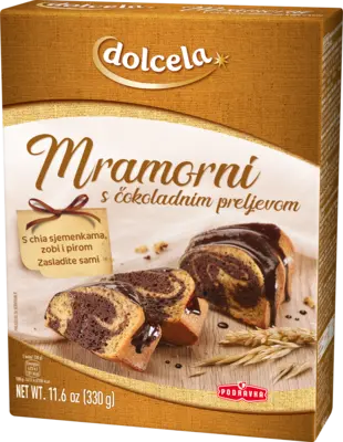 Marmorni kolač s čokoladnim prelivom