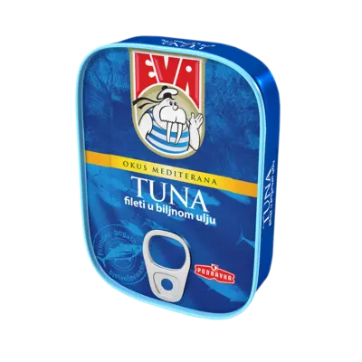 Tuna filets in vegetable oil