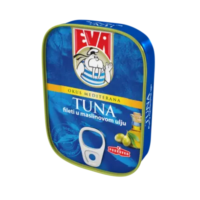 Tuna filets in olive oil