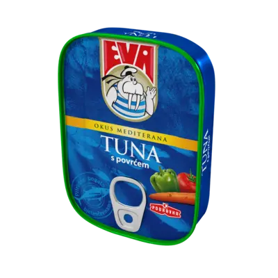 Tuna with vegetables in sauce