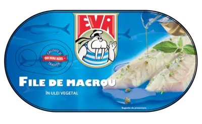 Eva File de macrou în ulei vegetal