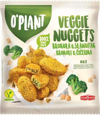 O`PLANT VEGGIE NUGGETS BROKOLI IN ČIČERIKA
