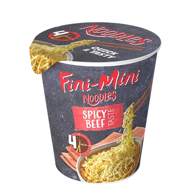 Noodles v lončkih  - Spicy govedina