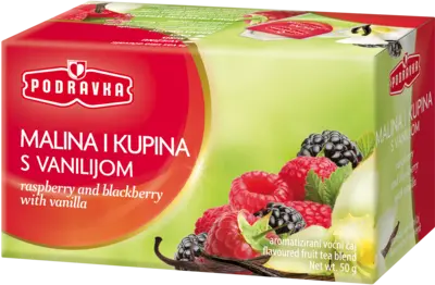 Raspberry and blackberry with vanilla