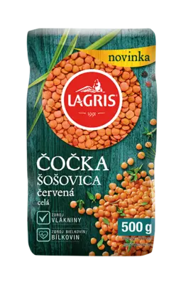 Červená šošovica celá