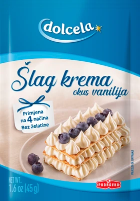 Šlag krema z okusom vanilje
