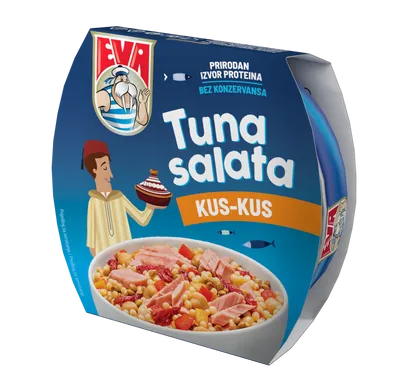 Tuna solata kus kus