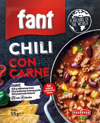 Fant seasoning mix for chili con carne