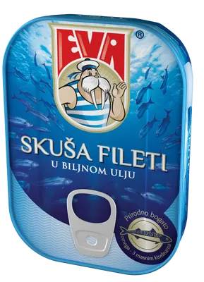 Mackerel fillets in vegetable oil