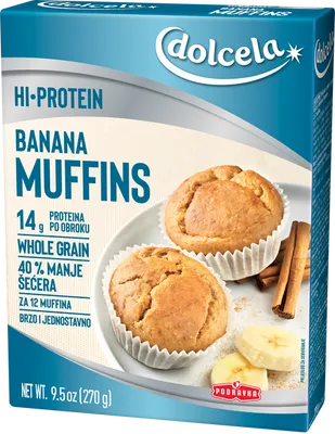 Hi protein Banana Muffins
