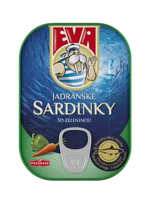 EVA Sardinky so zeleninou