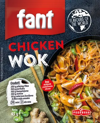 Fant seasoning mix for meat and vegetable wok