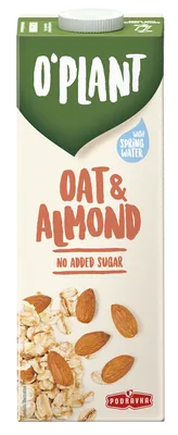 Rastlinski napitek, oves in mandelj