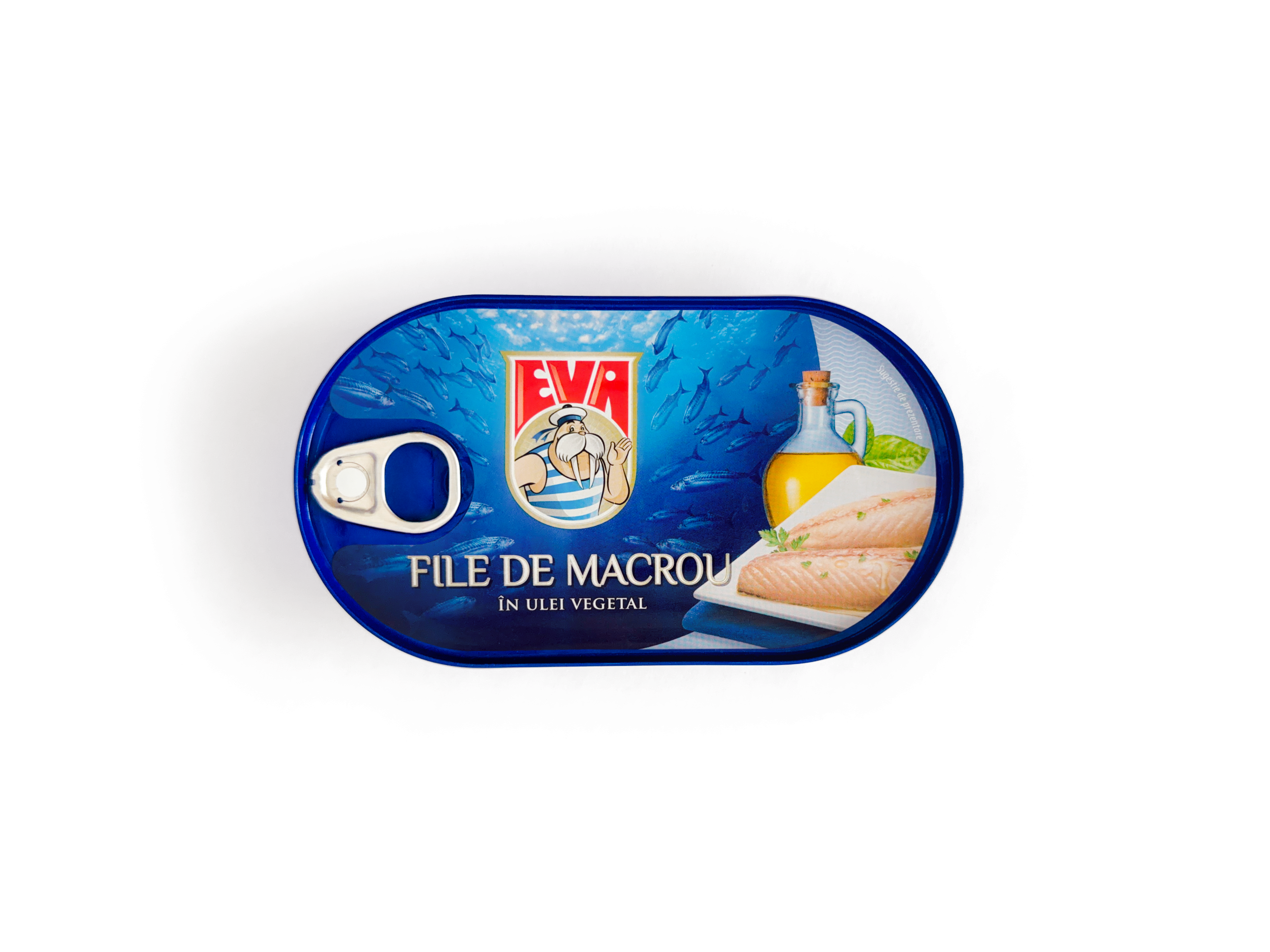 Eva File de macrou în ulei vegetal