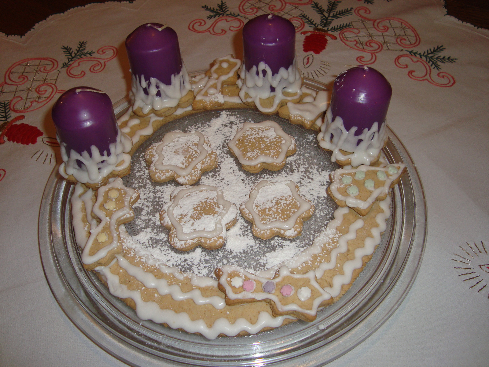 Adventski vijenac od medenjaka