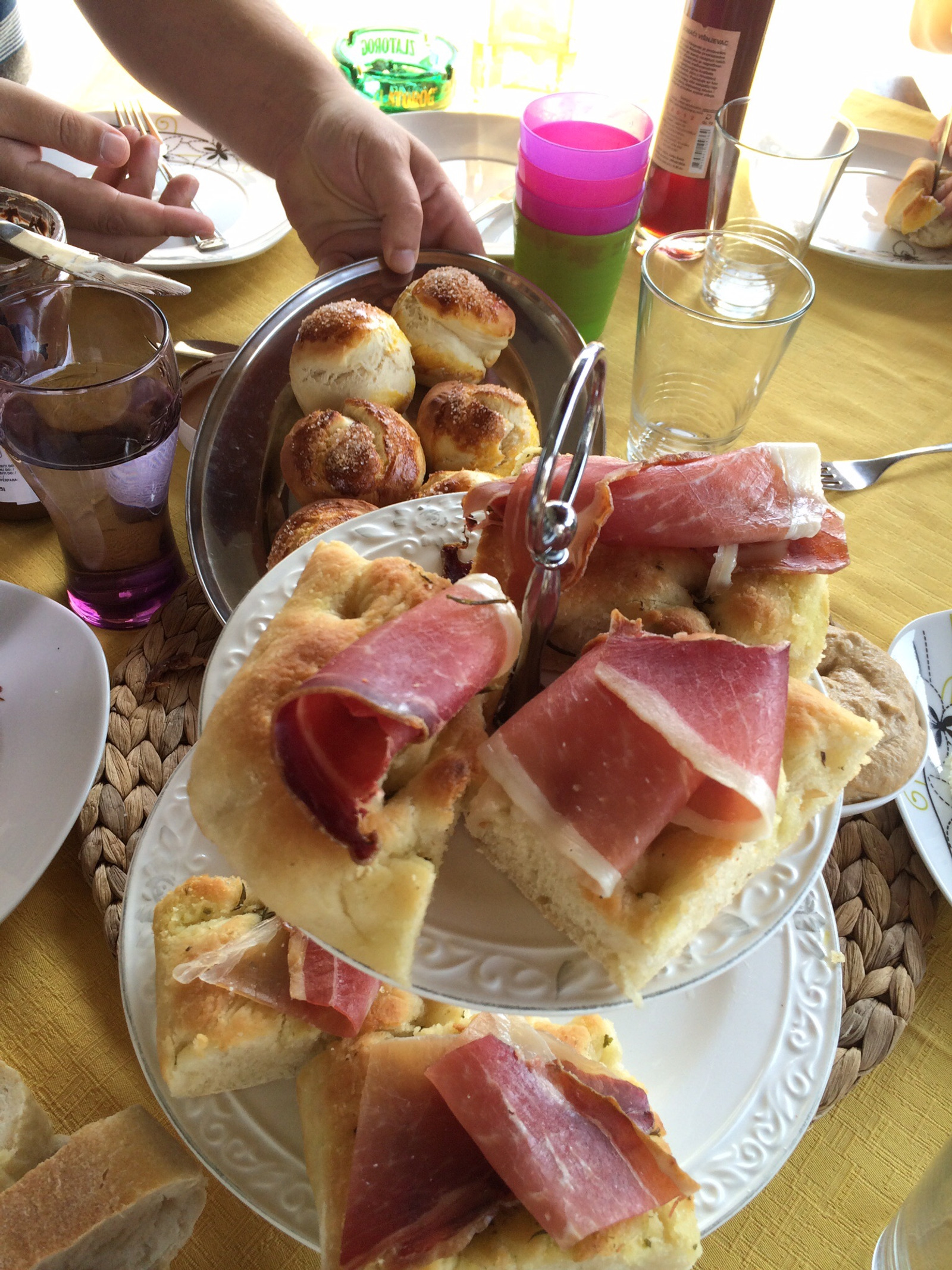 Brioshes and foccacio rustica