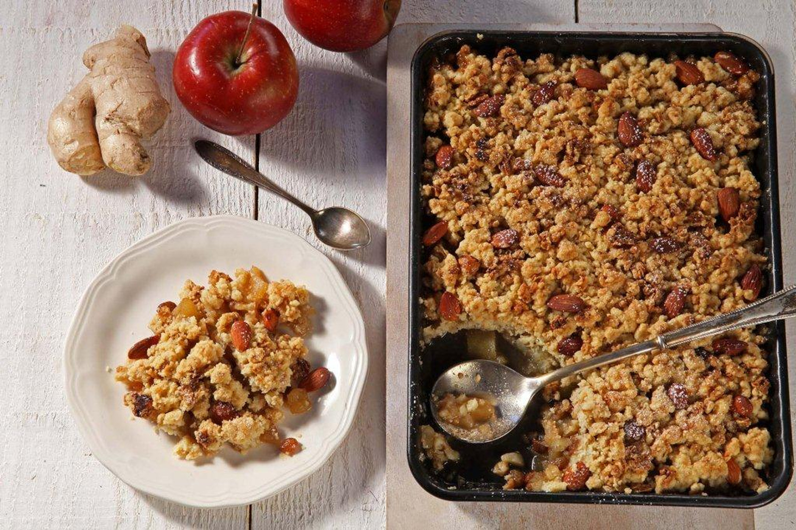 Crumble od jabuka s đumbirom