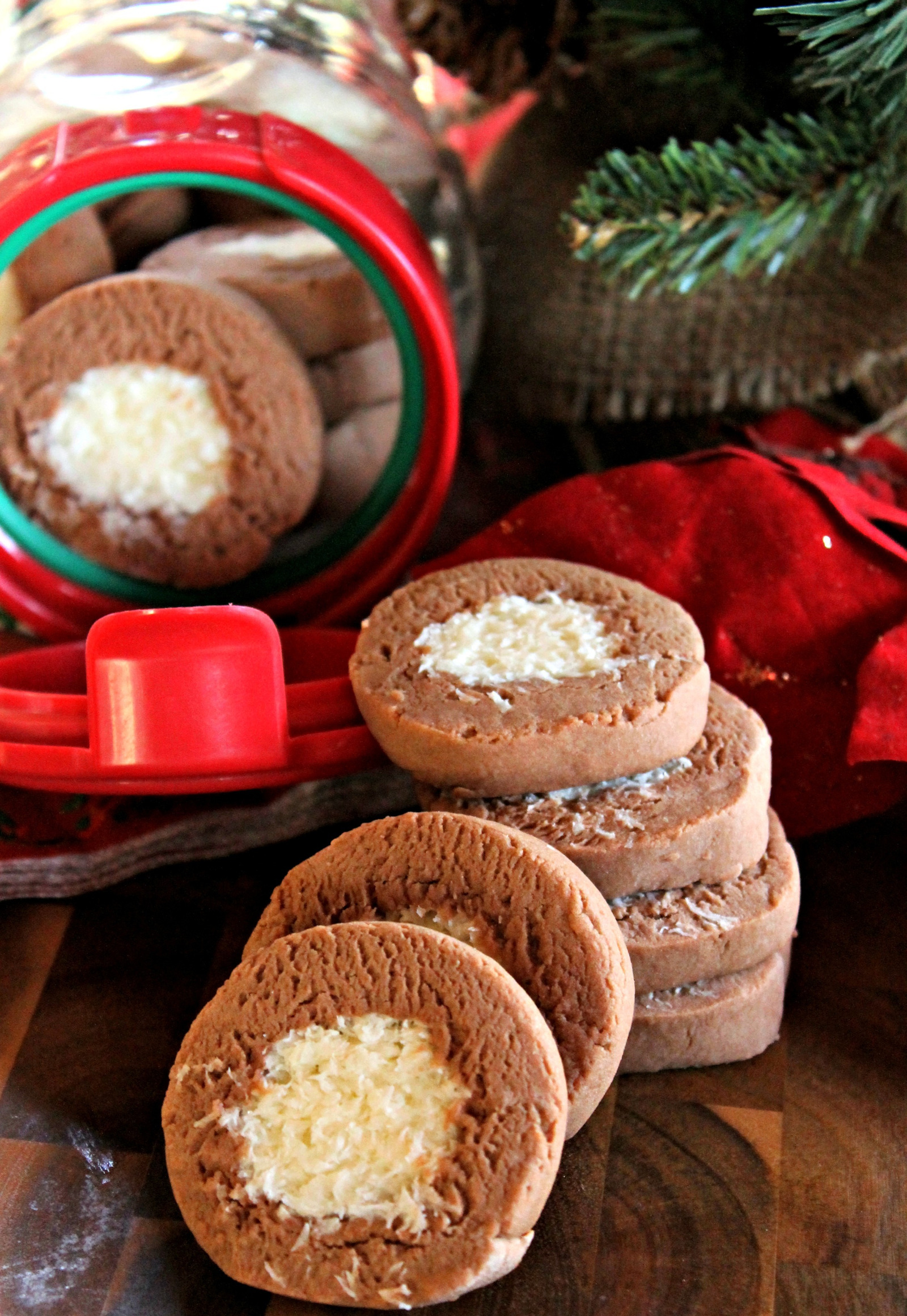 Chocolate-Coconut cookies...