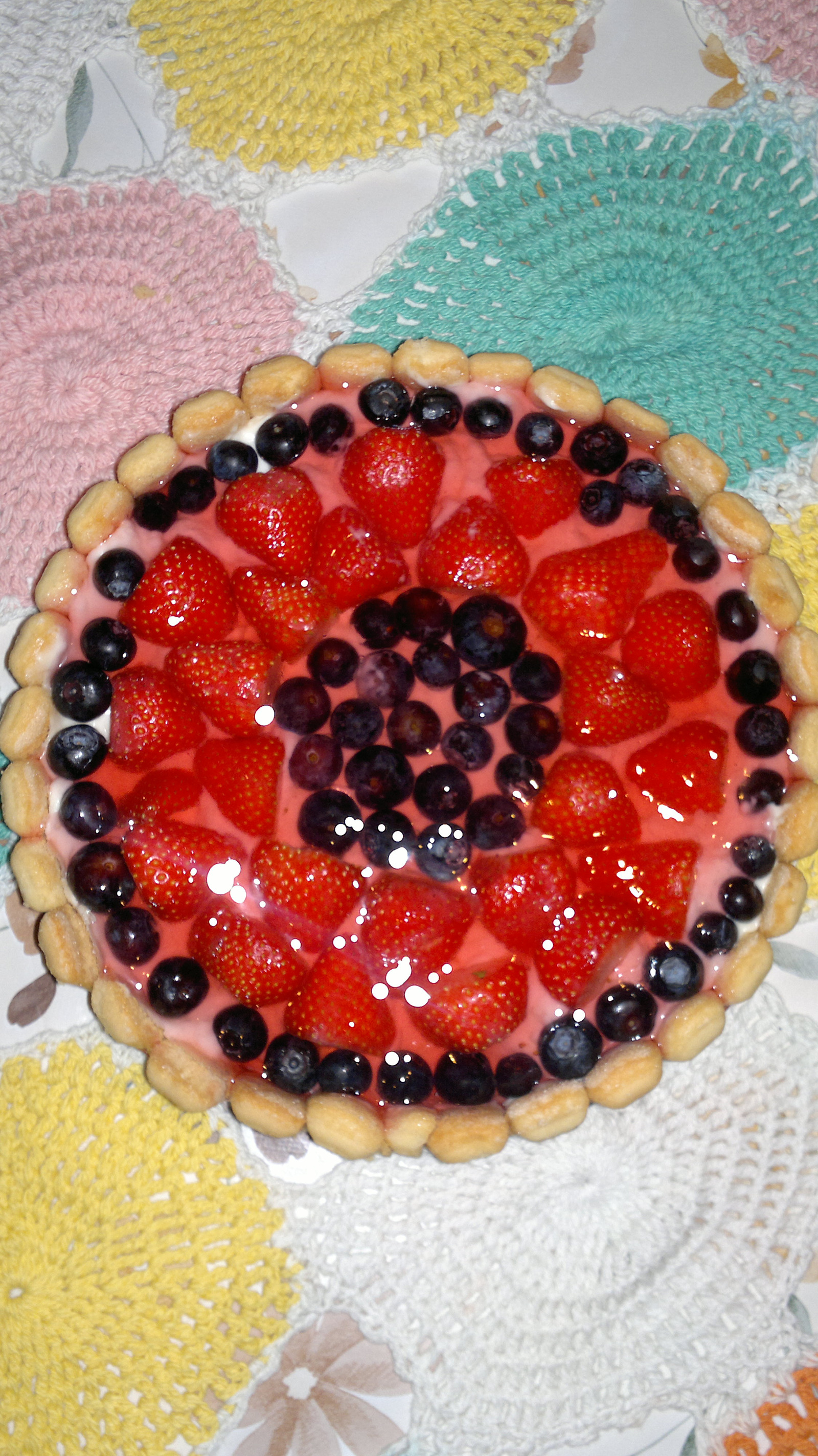 piskota torta s jogurtom i jagodama by tamarichka
