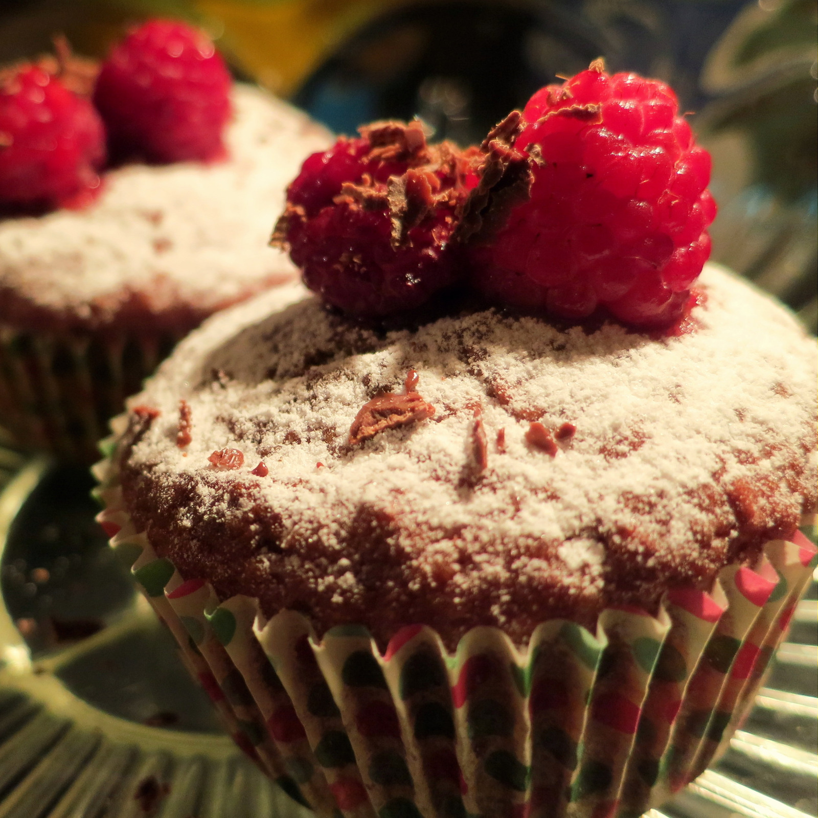 Muffini sa malinama i čokoladom