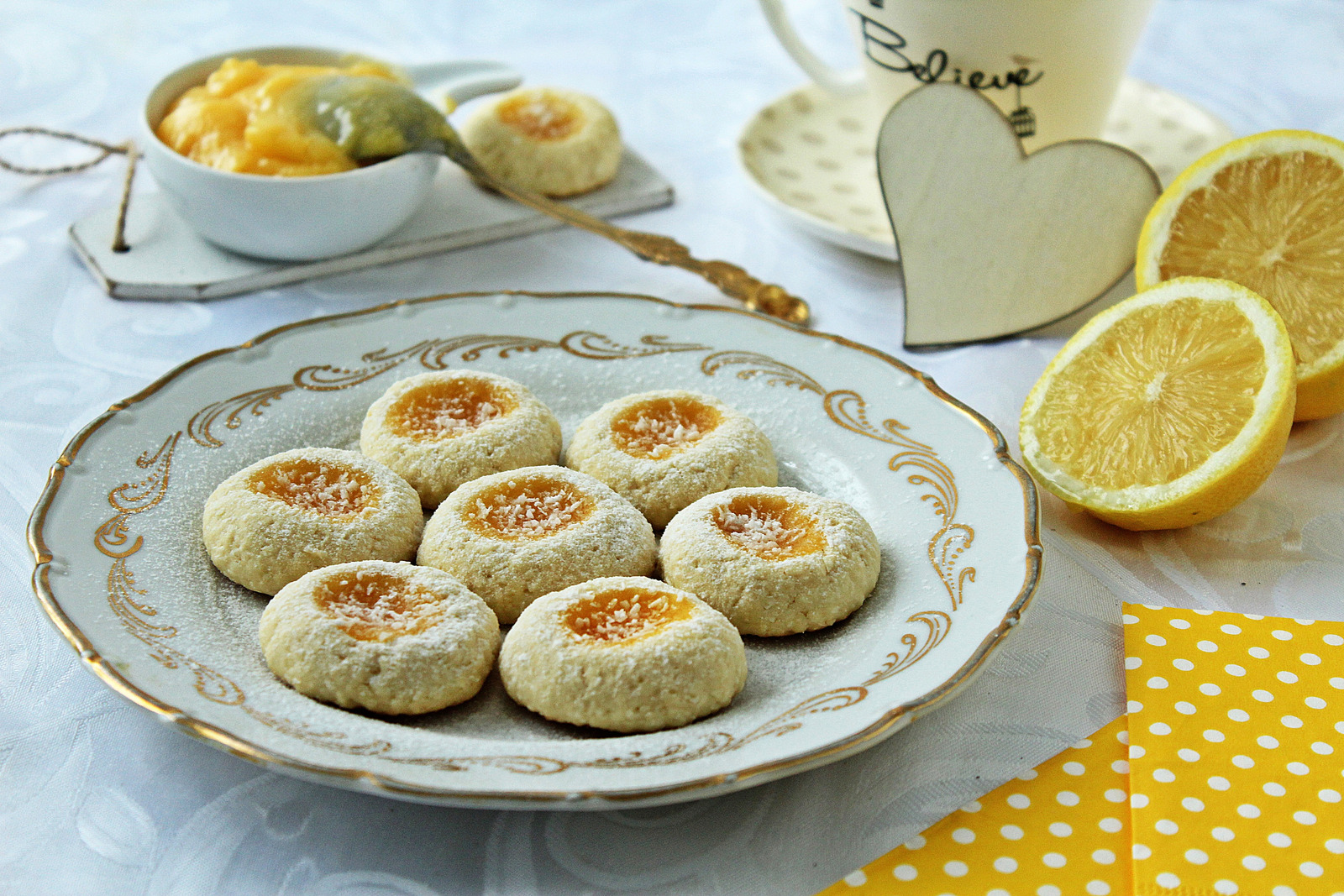 Lemon curd keksići
