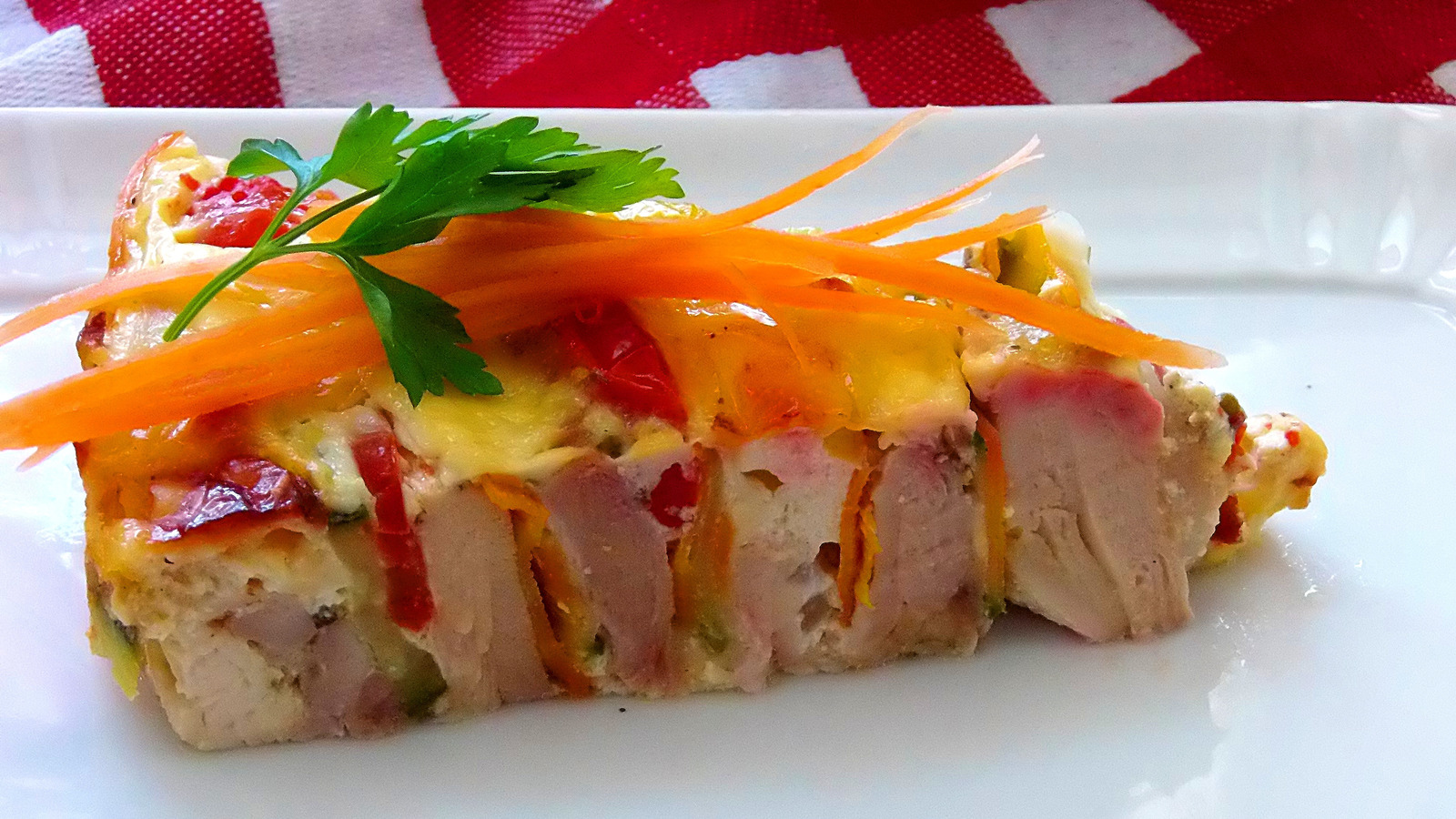 Šarena pita od piletine i tikvica