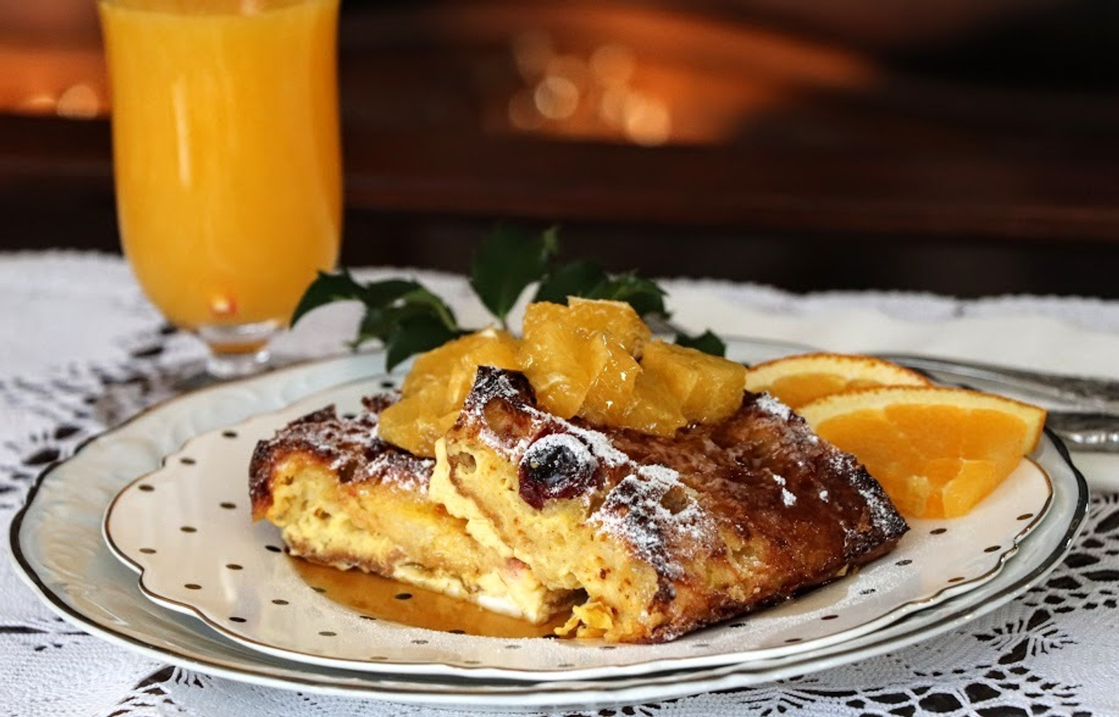Pečene prženice (  Baked Baguette French Toast )