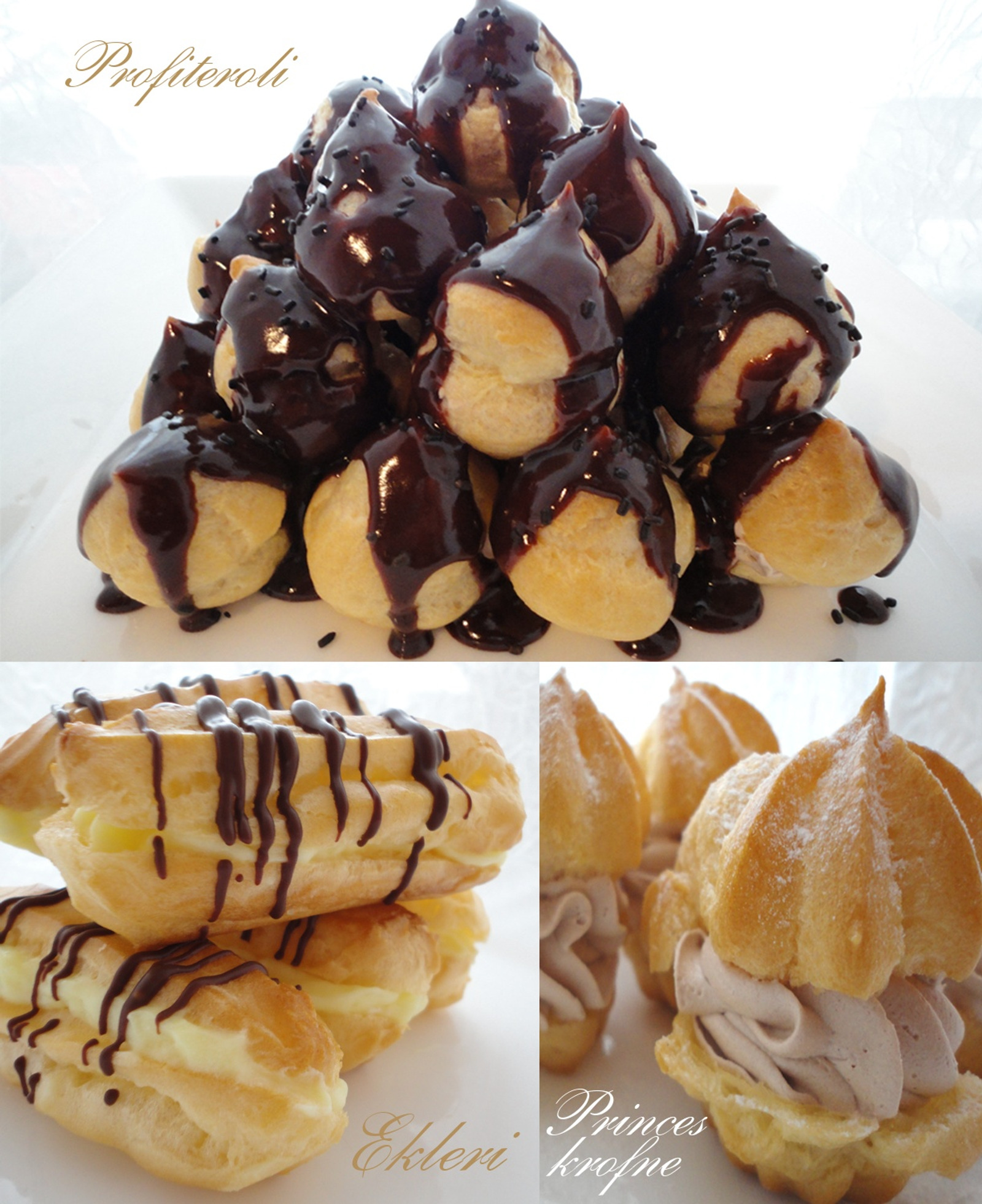 Recept za princes krofne, eklere, profiterole
