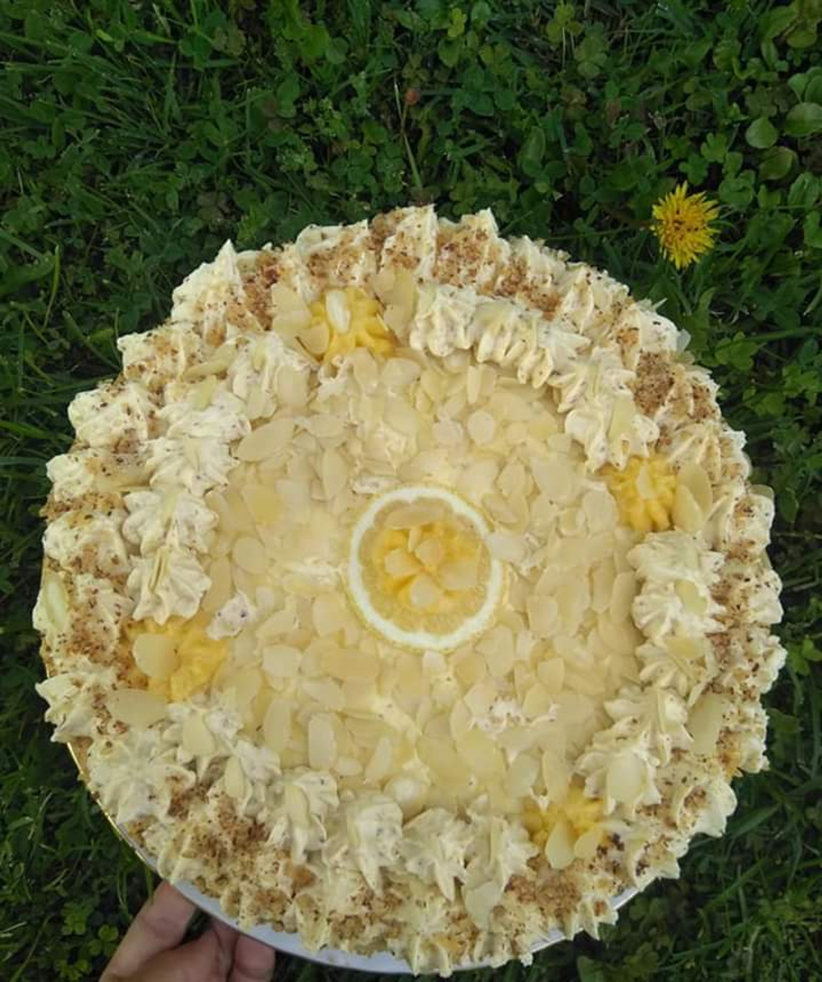 Limun-badem-vanila torta