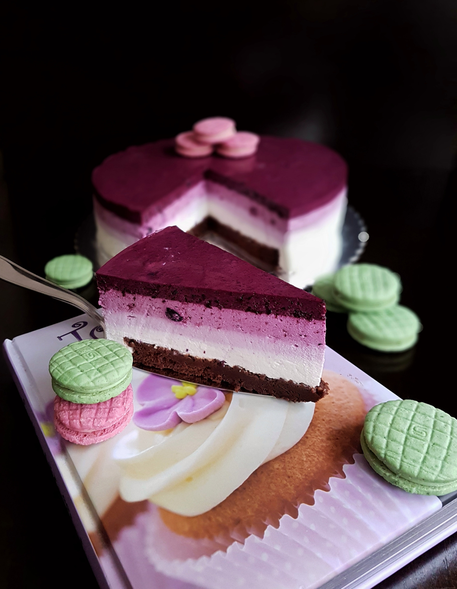 Ombre cheesecake