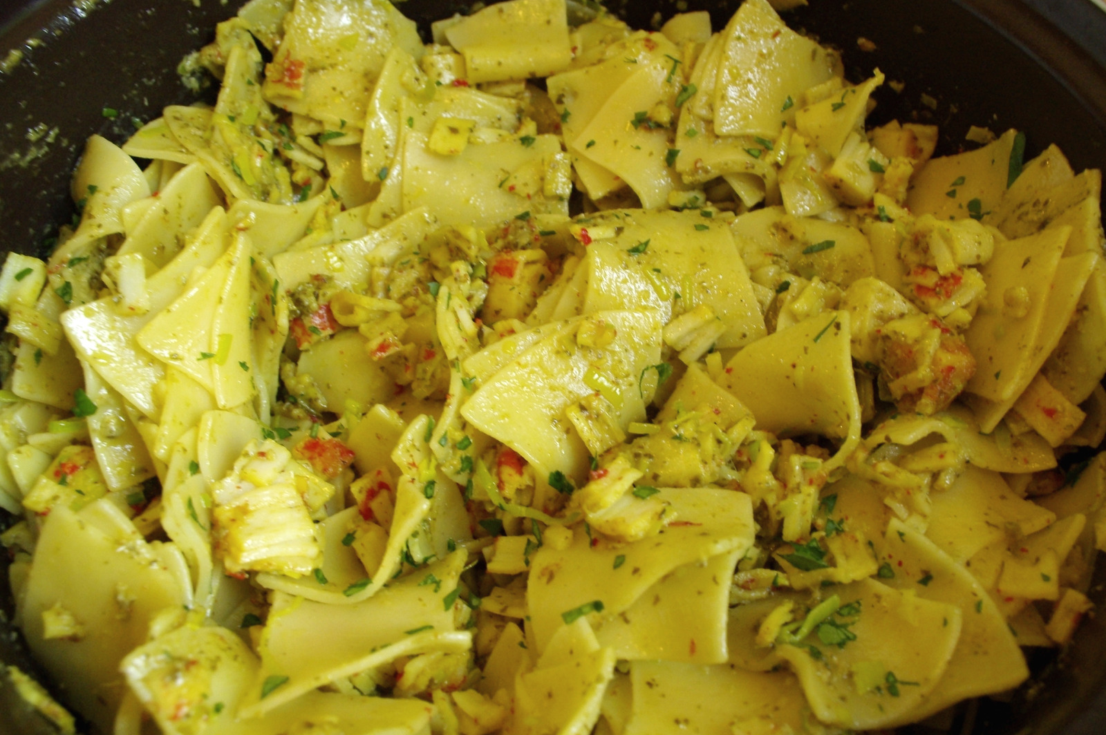 Krpice sa surimijem i pesto genovese