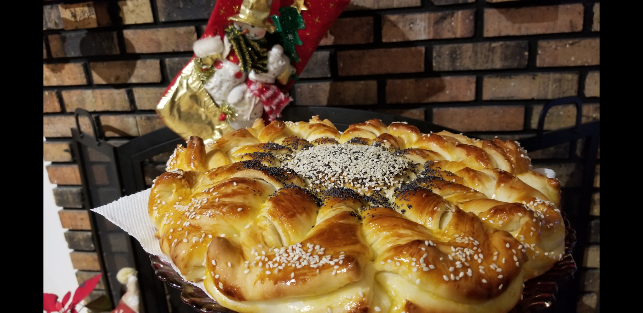 Moja novogodisnja cvet pogaca