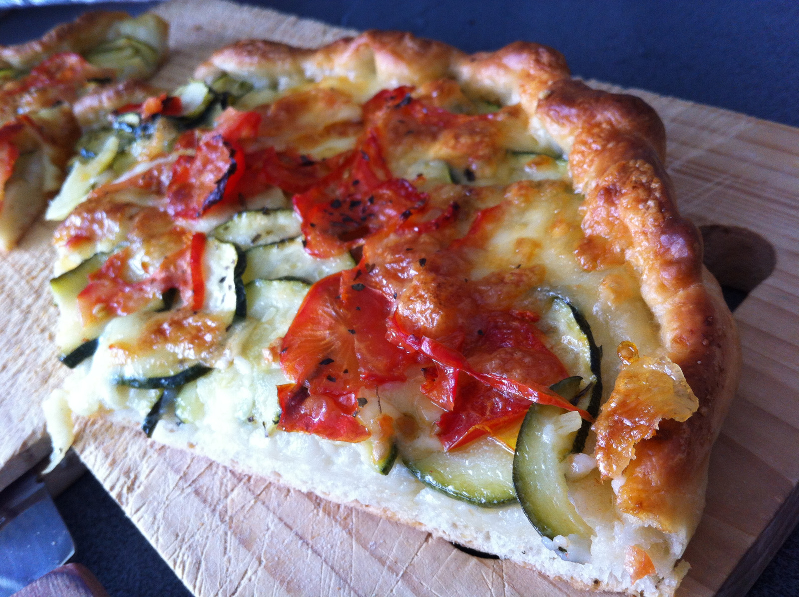 Ljetna pizza sa tikvicama
