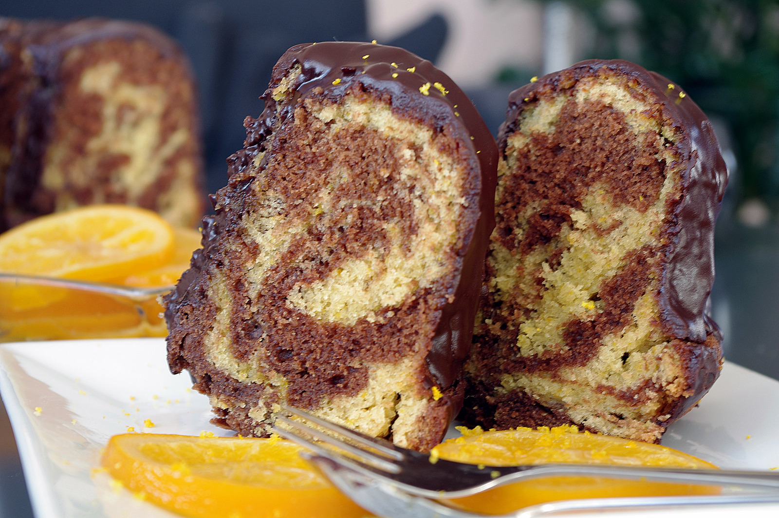 Jaffa kuglof sa bijelom i crnom cokoladom!