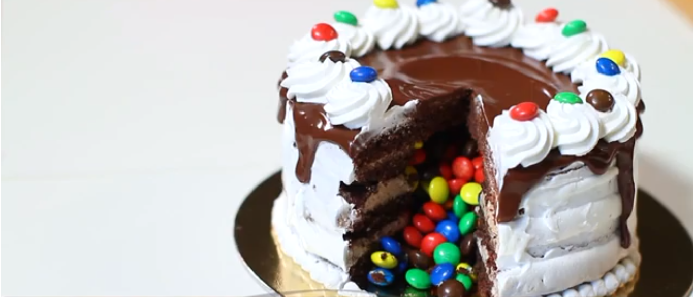 Piniata torta od čokolade + video