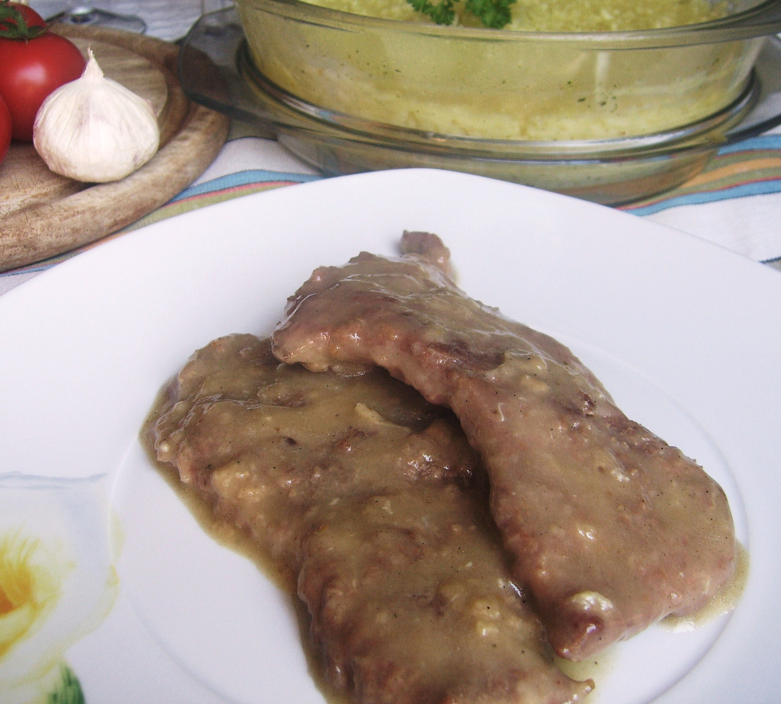 Juneće šnicle sa češnjakom