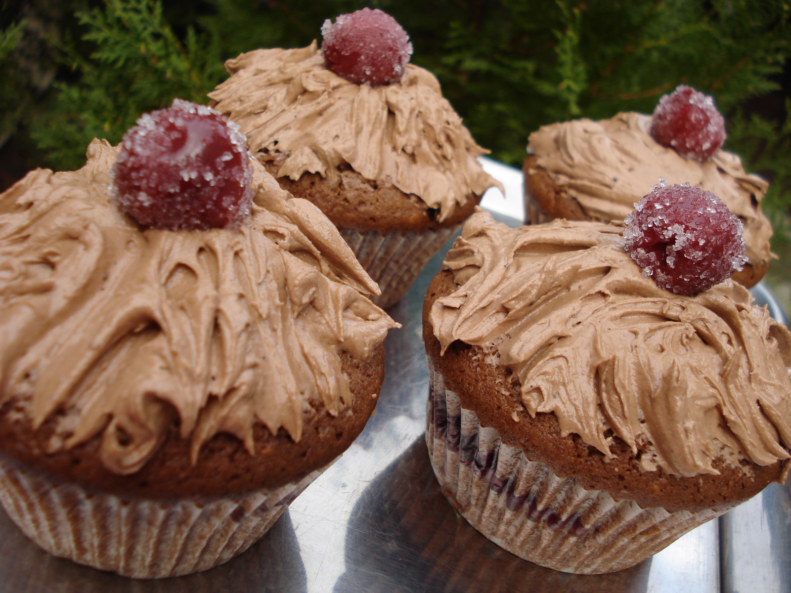 very berry cherry cupcakes