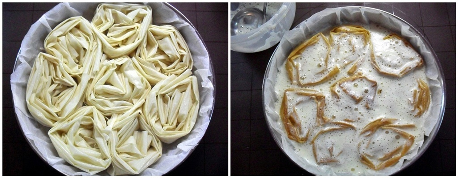 Mlečna vanil pita - priprema