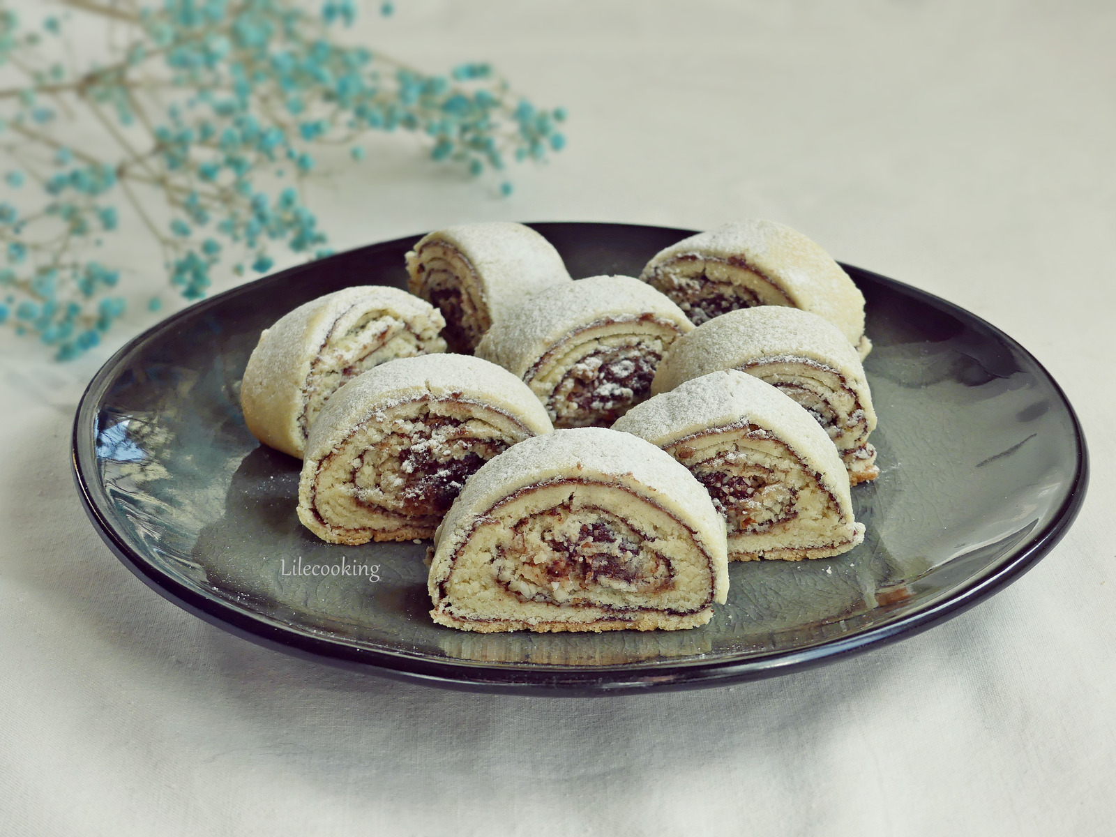 Dvobojne prhke nutella kiflice (štrudlice)