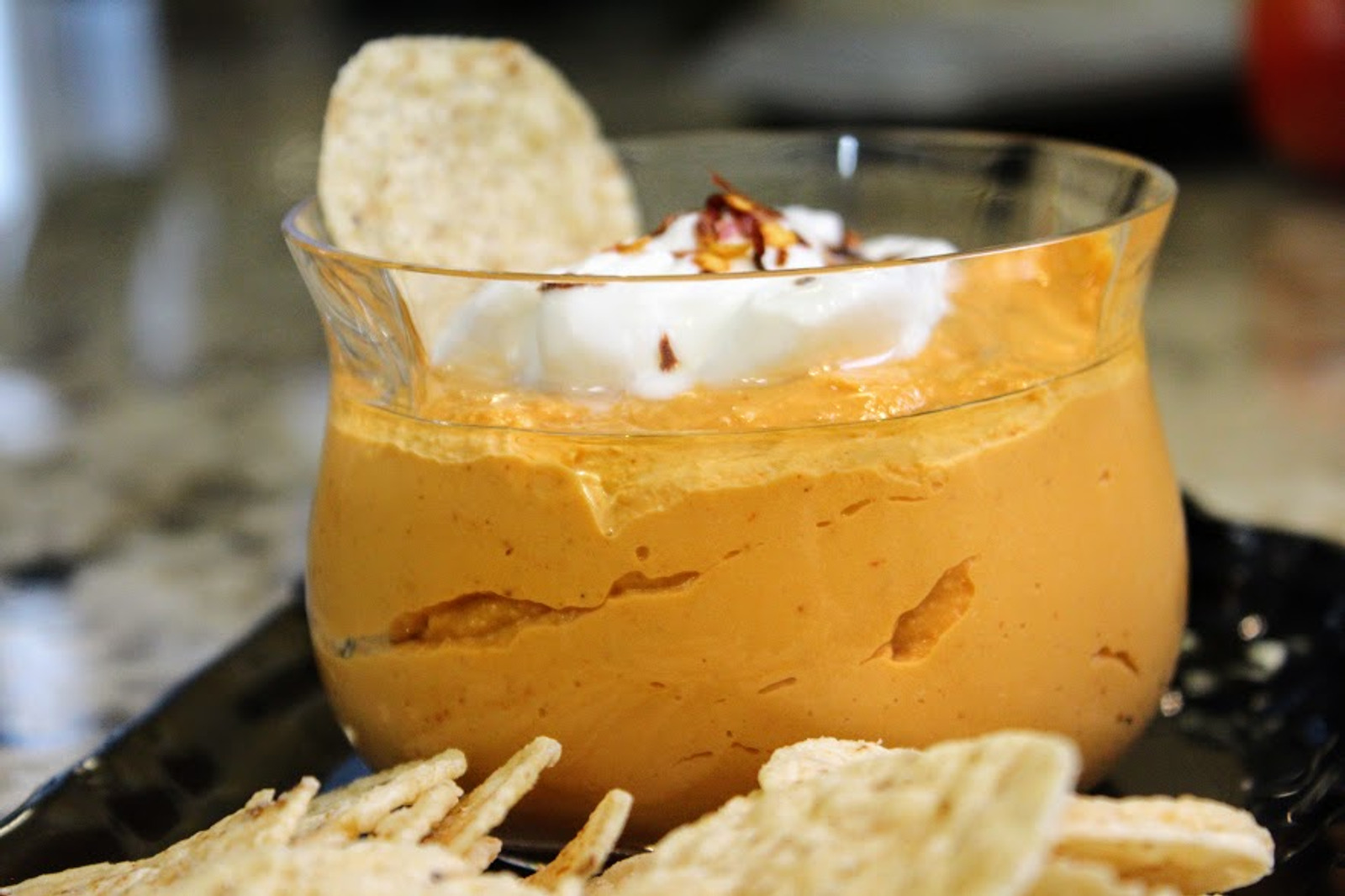 Spicy sweet potato hummus
