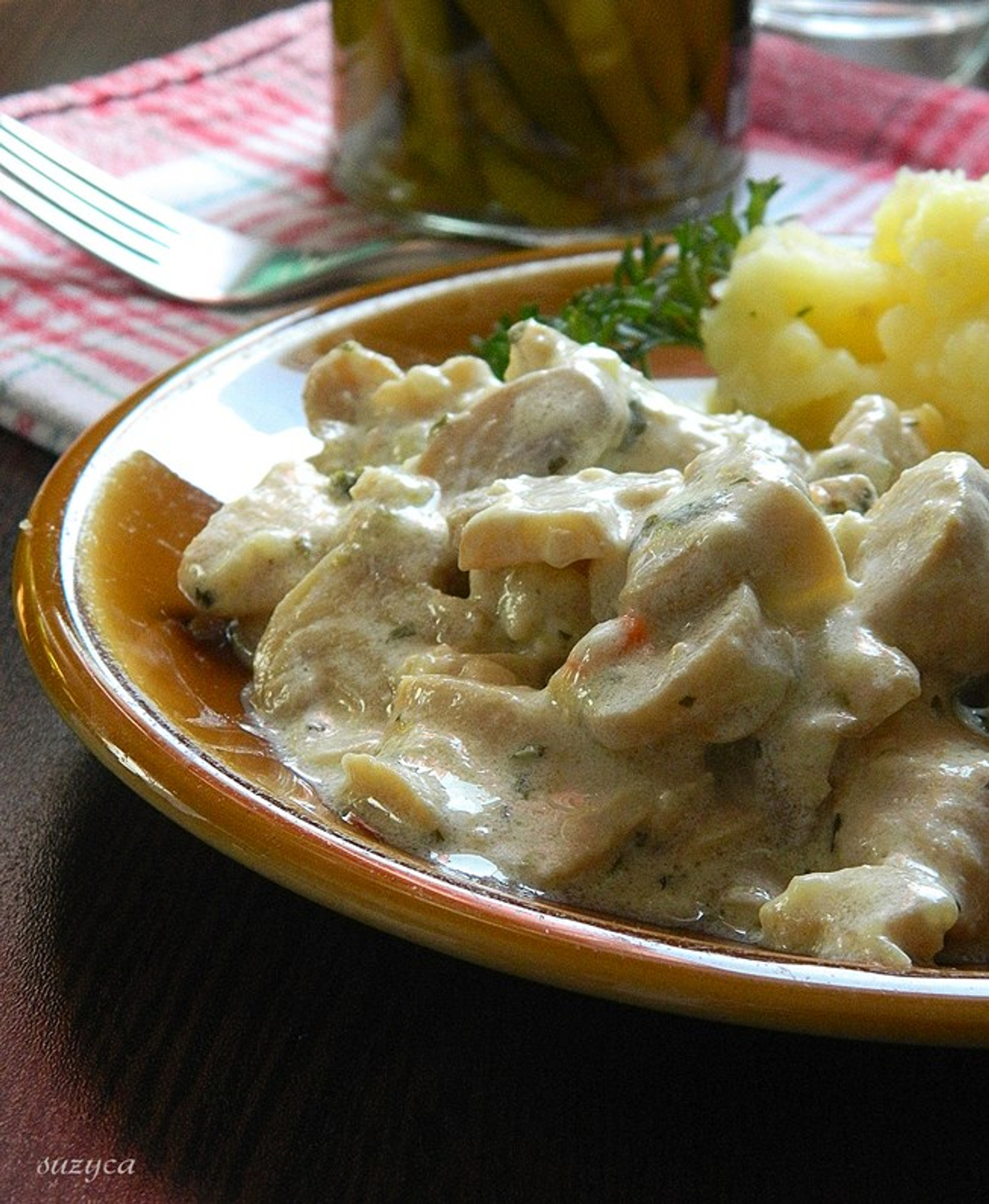 Piletina sa šampinjonima u sosu od pavlake
