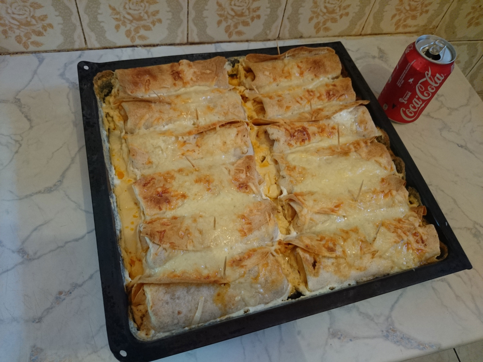 Zapečene tortilje sa sirom i mljevenim mesom