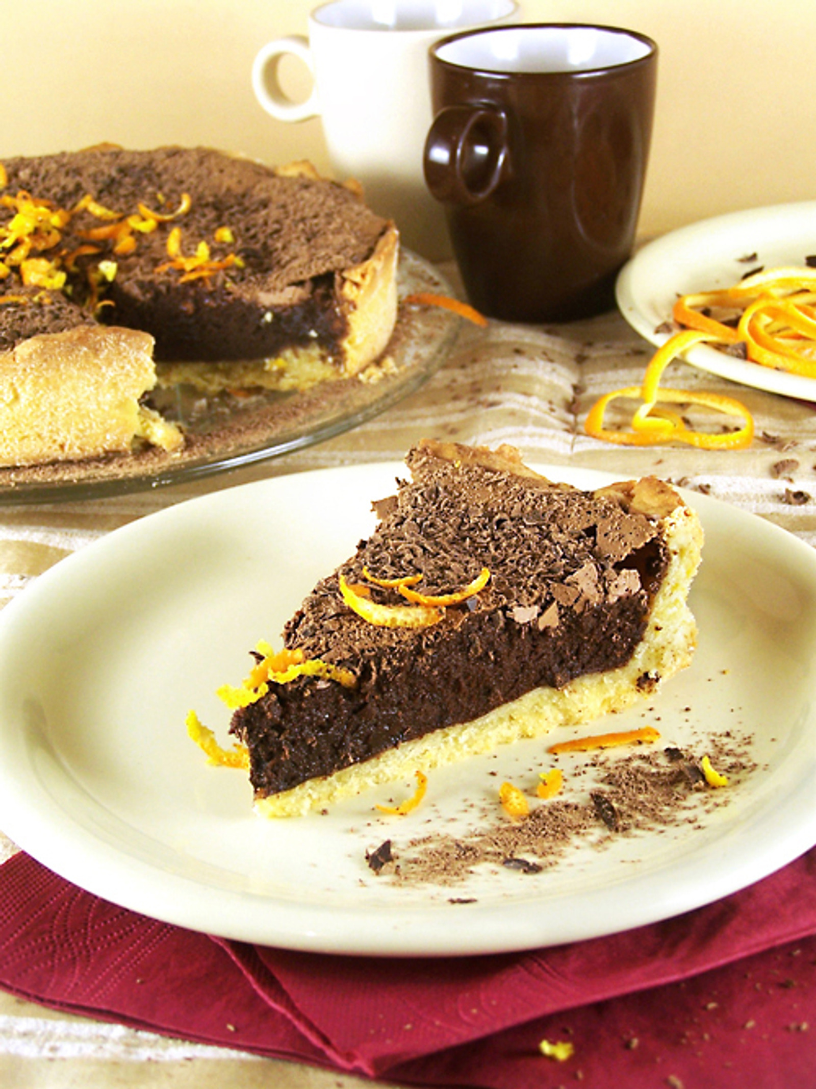 Tart sa mekim čokoladnim punjenjem