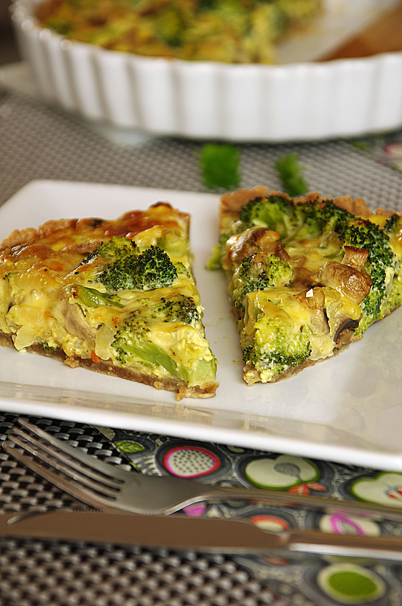 Quiche sa brokolijem i gljivama !