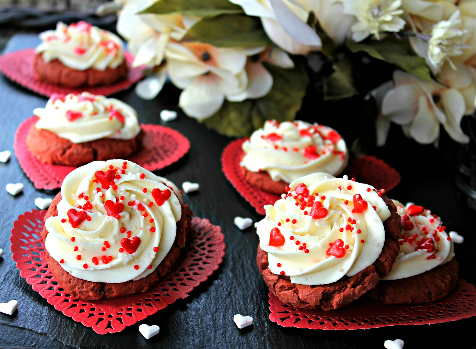 Soft Red Velvet Cookies...